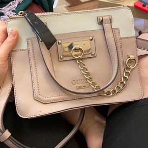 Pink & White GUESS Purse